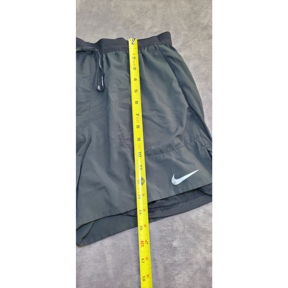 NIKE Dri-FIT 5'' 2-in-1 Running Sz M Shorts CJ5467-010 Men’s Black C21-45 - Picture 4 of 10